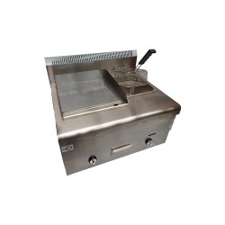 Gas Griddle with Gas Fryer 76cm